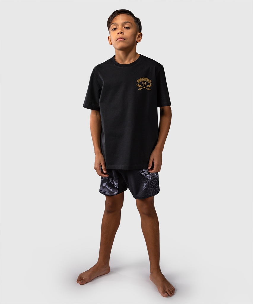 Venum T-Shirt Kids Wolf Atak, Schwarz-Grau 4