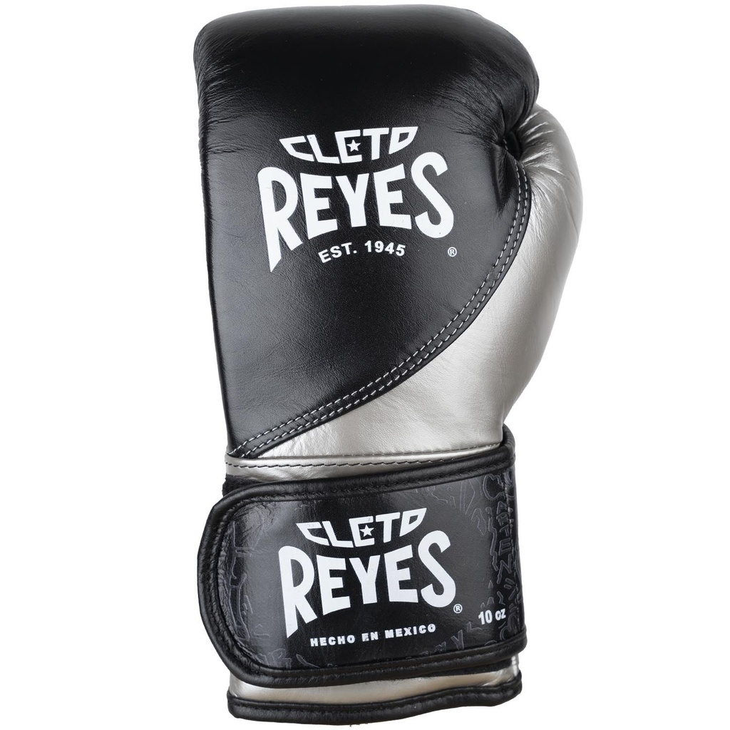 Cleto Reyes Boxhandschuhe High Precision Short Cut, Schwarz-Silber 2