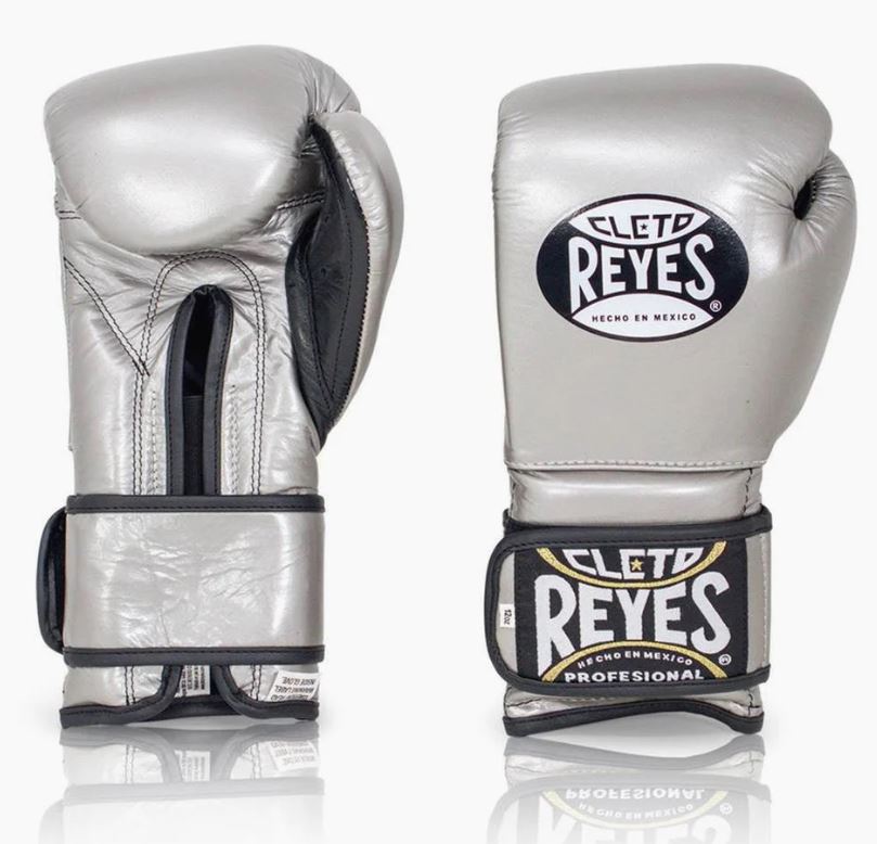 Cleto Reyes Boxhandschuhe Training Velcro, Silber 2