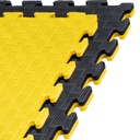 Kampfsportmatte 1mx1mx2cm, Gelb-Schwarz