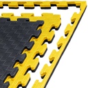 Kampfsportmatte 1mx1mx2cm, Gelb-Schwarz