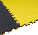 Kampfsportmatte 1mx1mx2cm, Gelb-Schwarz