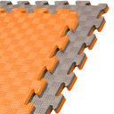 Kampfsportmatte 1mx1mx2cm, Orange-Grau