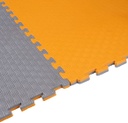 Kampfsportmatte 1mx1mx2cm, Orange-Grau