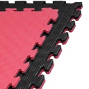 Kampfsportmatte 1mx1mx2cm, Rot-Schwarz