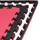 Kampfsportmatte 1mx1mx2cm, Rot-Schwarz
