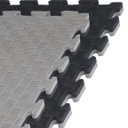 Kampfsportmatte 1mx1mx2cm, Schwarz-Grau