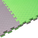 Kampfsportmatte 1mx1mx3cm, Grün-Grau