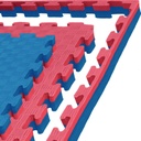 Kampfsportmatte 1mx1mx3cm, Rot-Blau