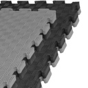 Kampfsportmatte 1mx1mx3cm, Schwarz-Grau