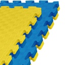 Kampfsportmatte 1mx1mx4cm, Gelb-Blau