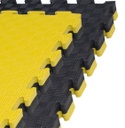 Kampfsportmatte 1mx1mx4cm, Gelb-Schwarz