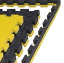 Kampfsportmatte 1mx1mx4cm, Gelb-Schwarz