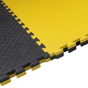 Kampfsportmatte 1mx1mx4cm, Gelb-Schwarz