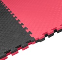 Kampfsportmatte 1mx1mx4cm, Schwarz-Rot