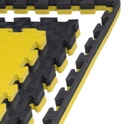 Kampfsportmatte 1mx1mx3cm, Schwarz-Gelb