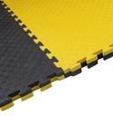 Kampfsportmatte 1mx1mx3cm, Schwarz-Gelb