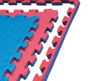 Kampfsportmatte 1mx1mx2cm, Rot-Blau