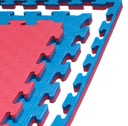 Kampfsportmatte 1mx1mx2cm, Rot-Blau