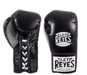 Cleto Reyes Boxhandschuhe Professional Fight mit Schnürung, Schwarz-Weiss 2