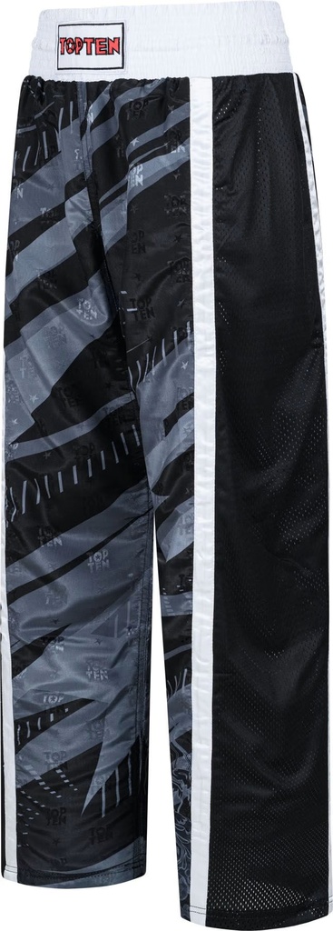 Top Ten Kickboxhose WAKO Legacy25, Schwarz 2