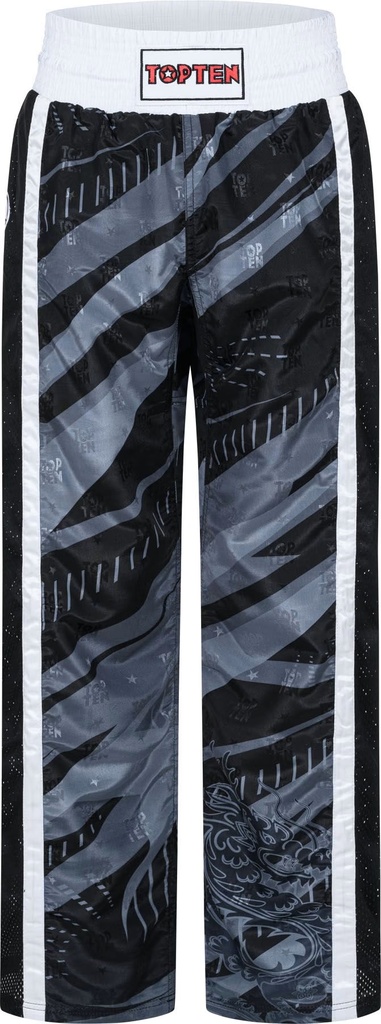 Top Ten Kickboxhose WAKO Legacy25, Schwarz 3
