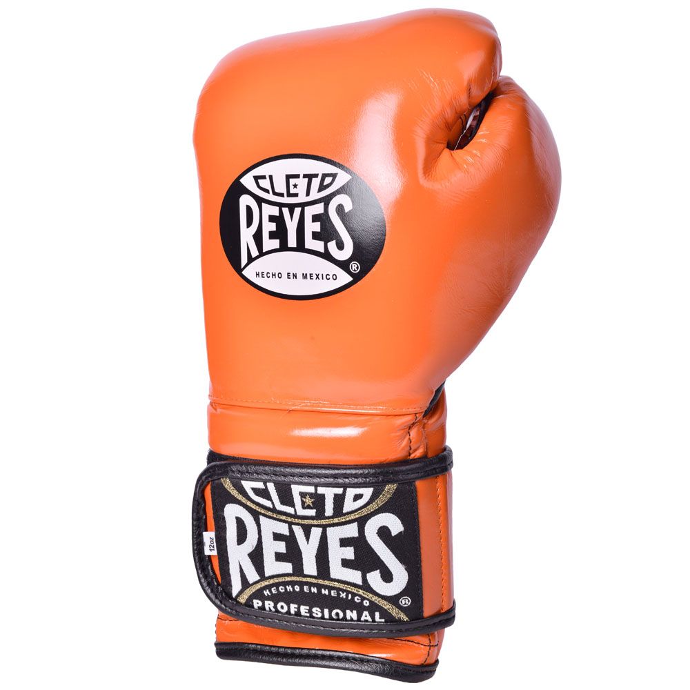 Cleto Reyes Boxhandschuhe Training Velcro, Orange 3