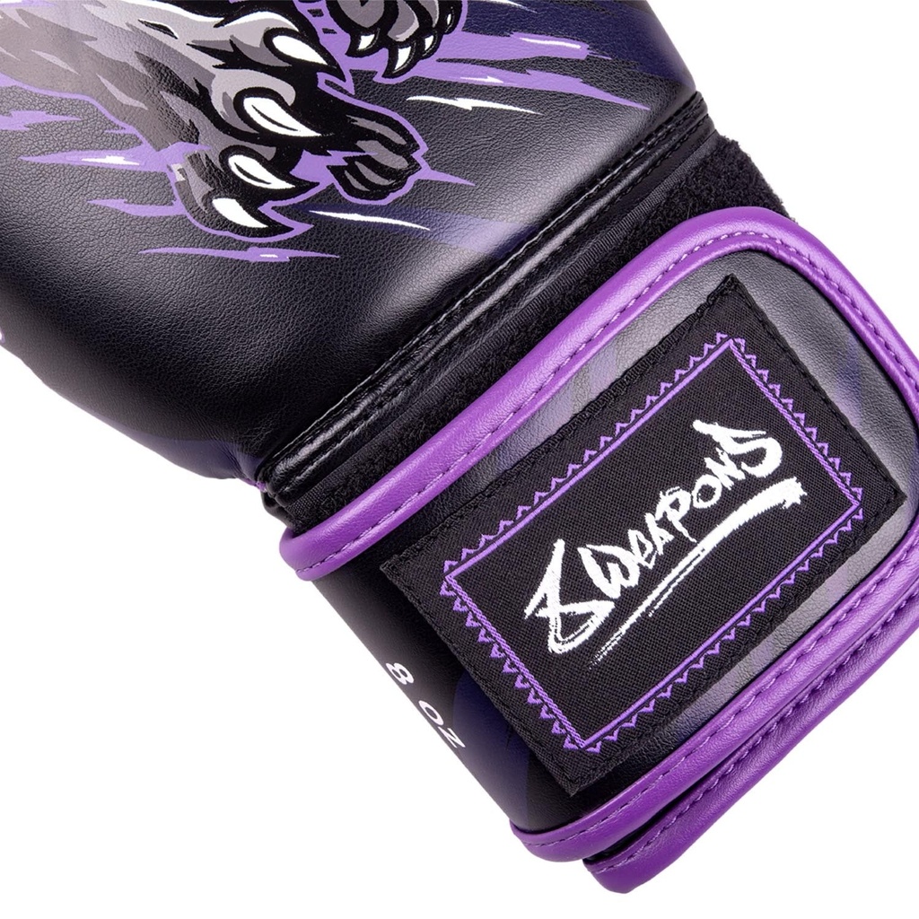 8Weapons Boxhandschuhe Panther Kids, Schwarz-Violett 10