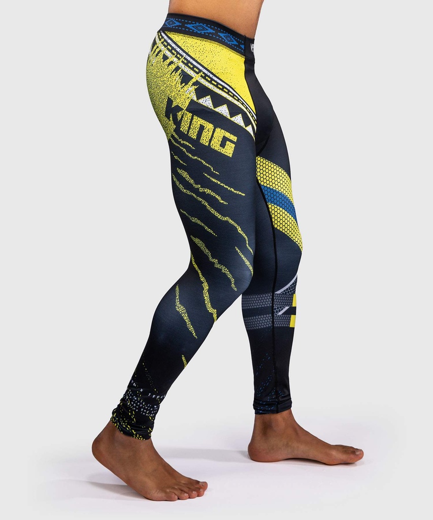 Venum Compression Pants Tekken 8 King, Schwarz-Gelb 3