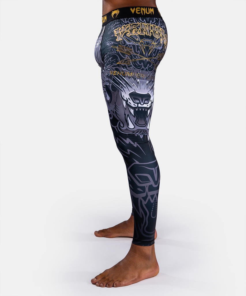 Venum Compression Pants Wolf Atak, Schwarz-Grau 4