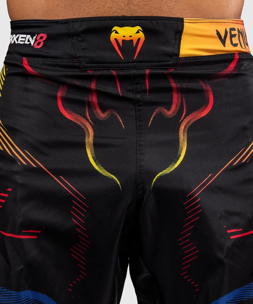 Venum Fight Shorts Tekken 8 Yoshimitsu, Schwarz-Orange 5