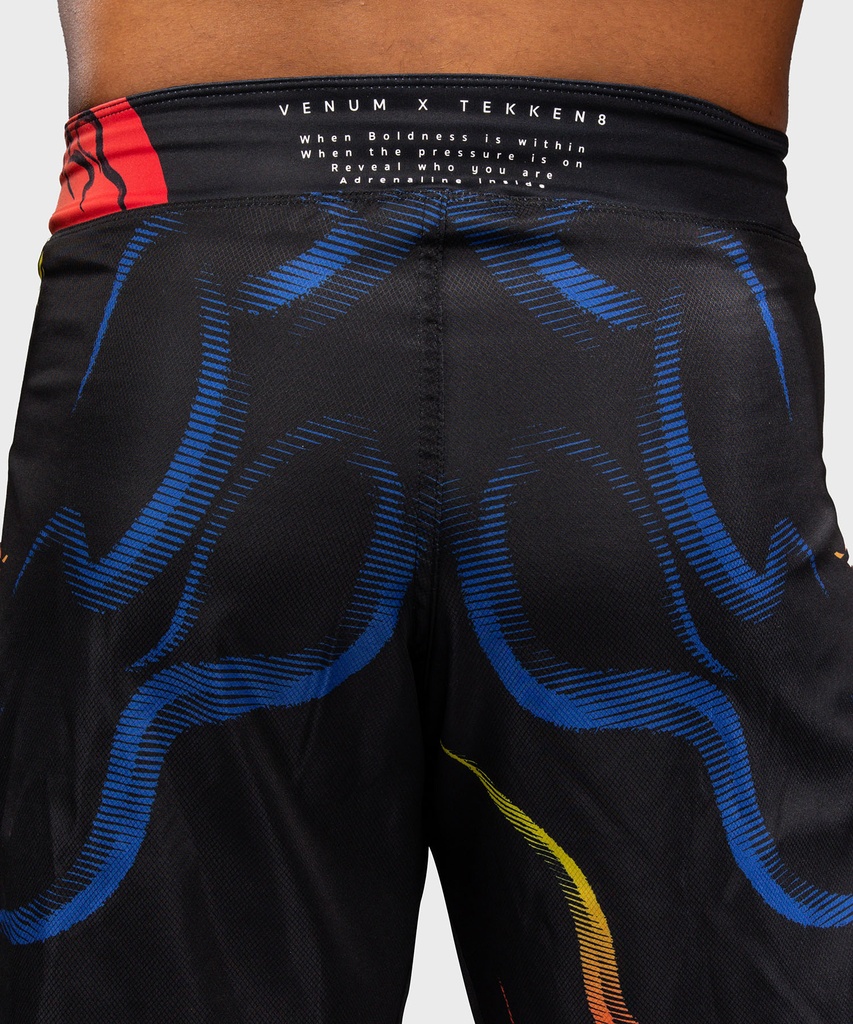 Venum Fight Shorts Tekken 8 Yoshimitsu, Schwarz-Orange 7