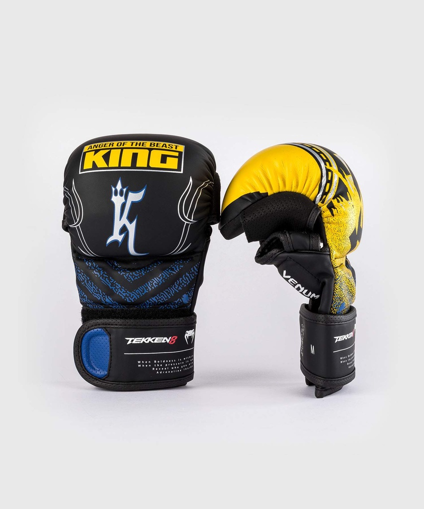 Venum MMA Handschuhe Sparring Tekken 8 King, Schwarz-Gelb 2