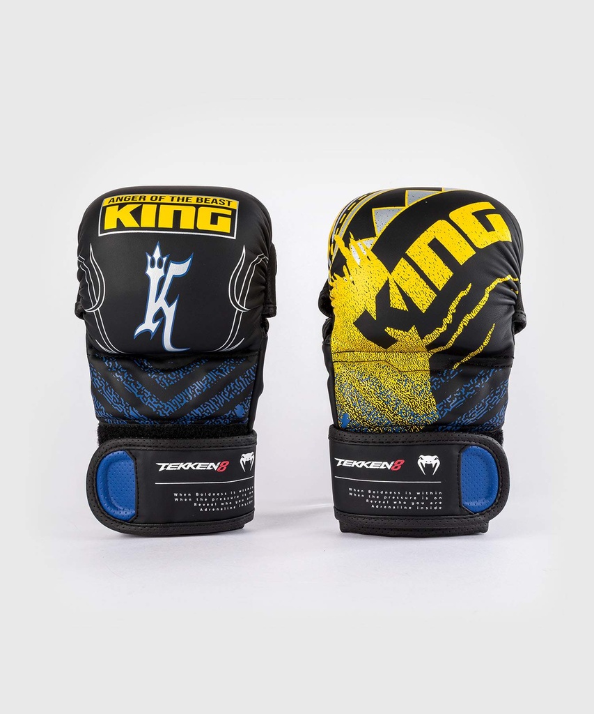 Venum MMA Handschuhe Sparring Tekken 8 King, Schwarz-Gelb 4