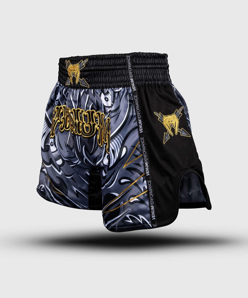 Venum Muay Thai Shorts Wolf Atak, Schwarz-Grau 3