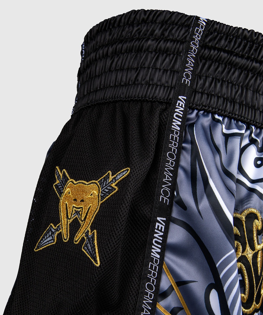 Venum Muay Thai Shorts Wolf Atak, Schwarz-Grau 5