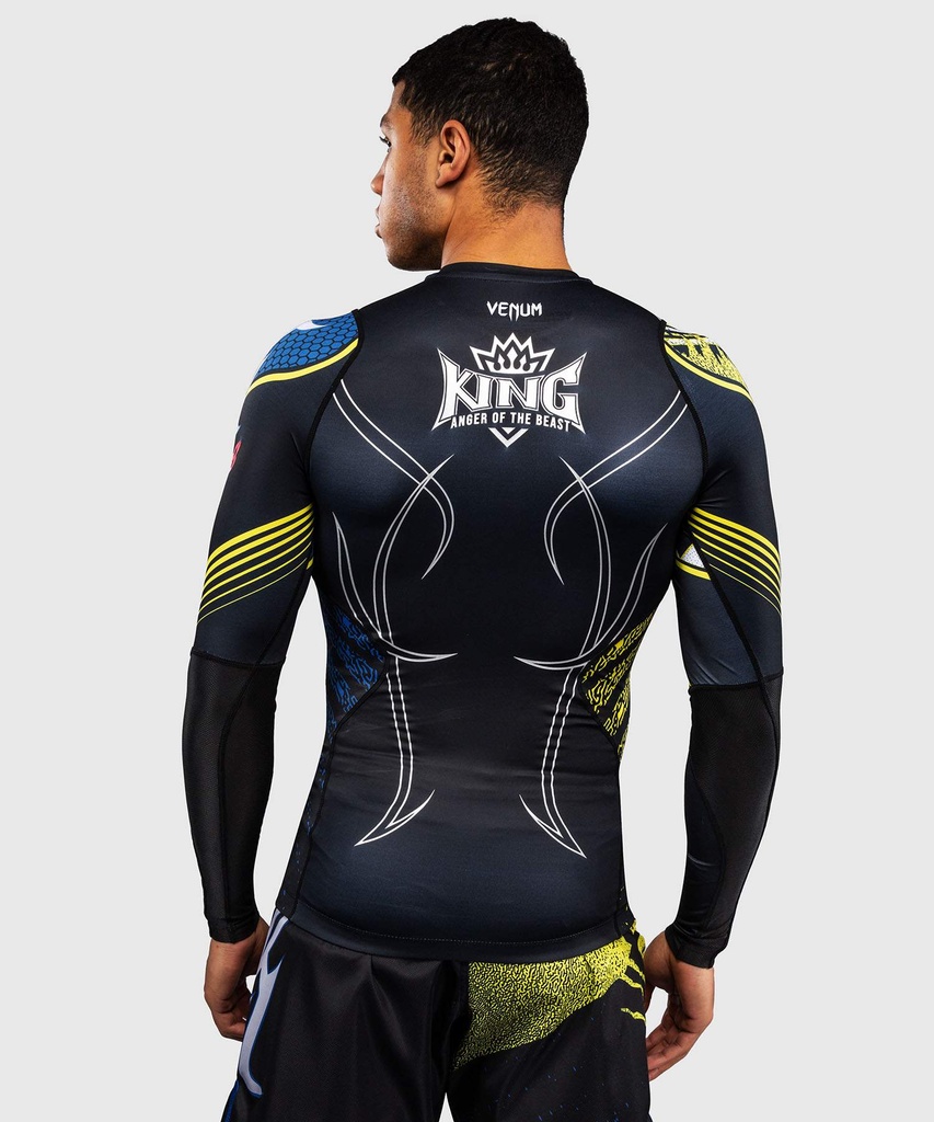 Venum Rash Guard Tekken 8 King, Schwarz-Gelb 4