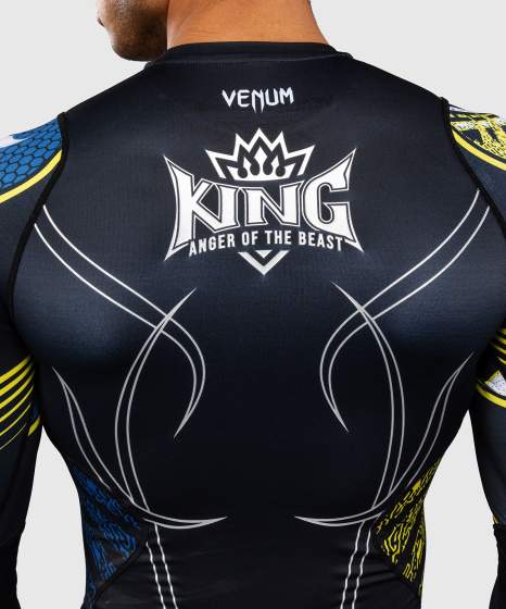 Venum Rash Guard Tekken 8 King, Schwarz-Gelb 6