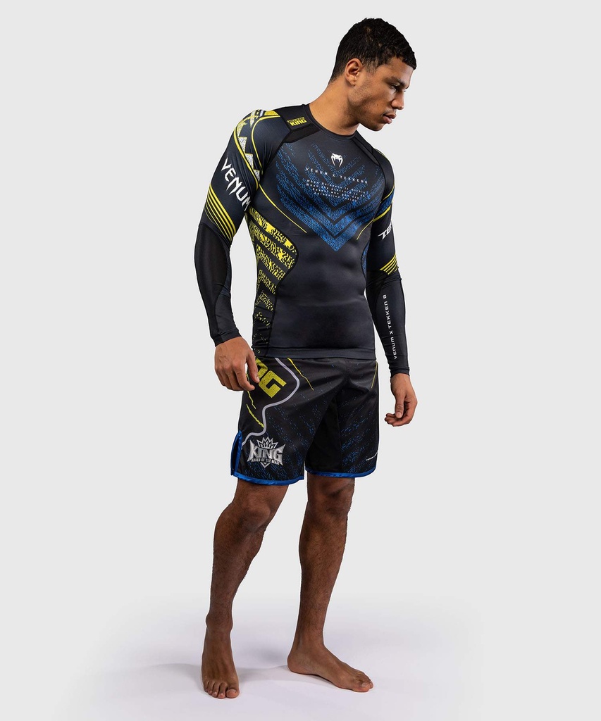 Venum Rash Guard Tekken 8 King, Schwarz-Gelb 8
