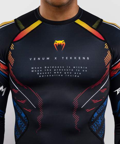 Venum Rash Guard Tekken 8 Yoshimitsu, Schwarz-Orange 5