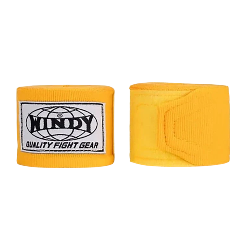 Windy Boxbandagen 4,5m Halbelastisch, Gelb 3