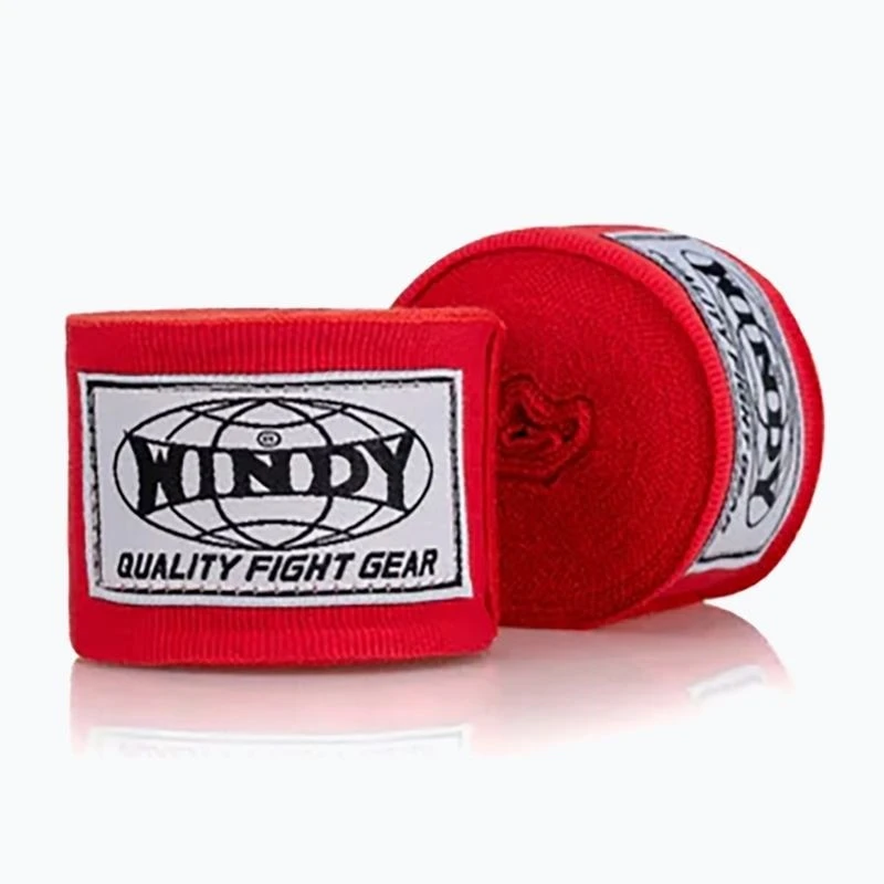 Windy Boxbandagen 4,5m Halbelastisch, Rot 2