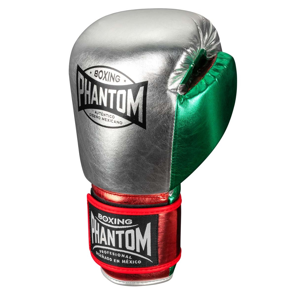 Phantom Boxhandschuhe Mexico, Silber-Grün-Rot 2