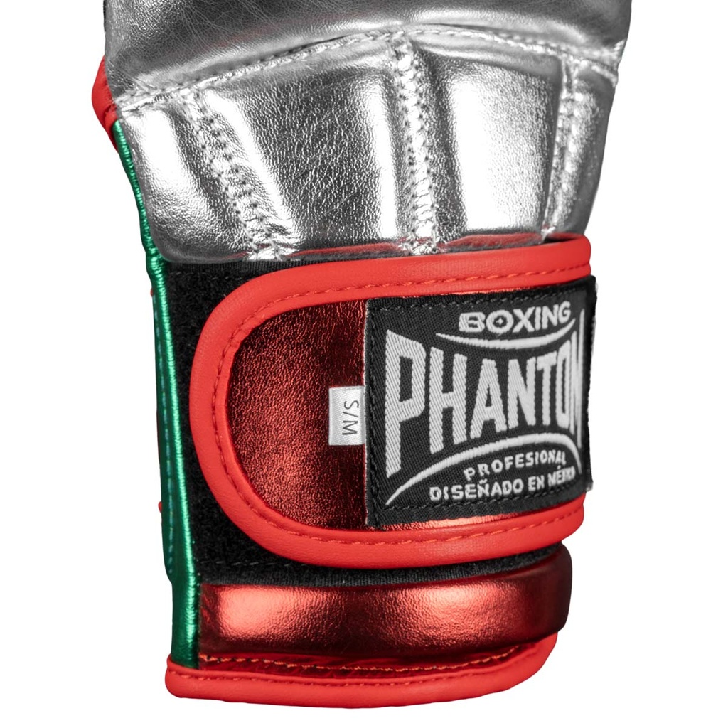 Phantom MMA Sparring Handschuhe Mexico, Silber-Grün-Rot 6