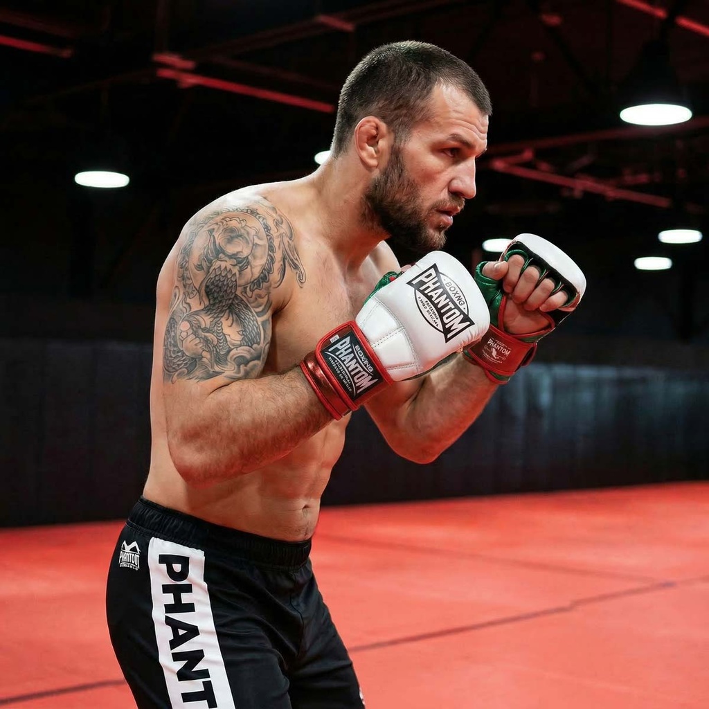 Phantom MMA Sparring Handschuhe Mexico, Weiß-Grün-Rot 5