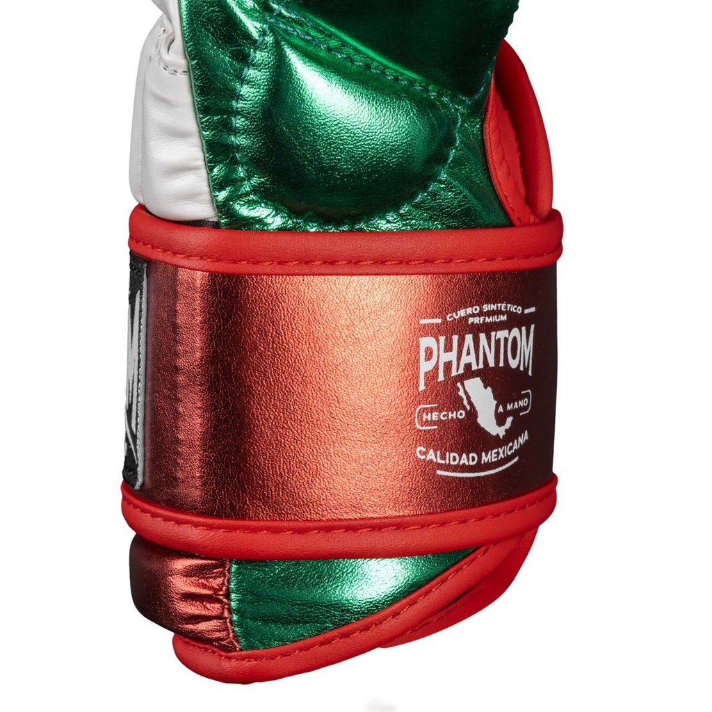 Phantom MMA Sparring Handschuhe Mexico, Weiß-Grün-Rot 7