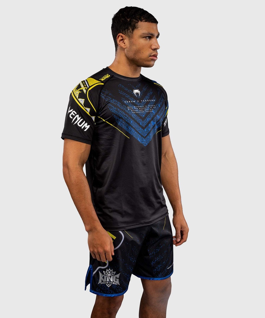 Venum T-Shirt Dry Tech Tekken 8 King, Schwarz-Gelb 2
