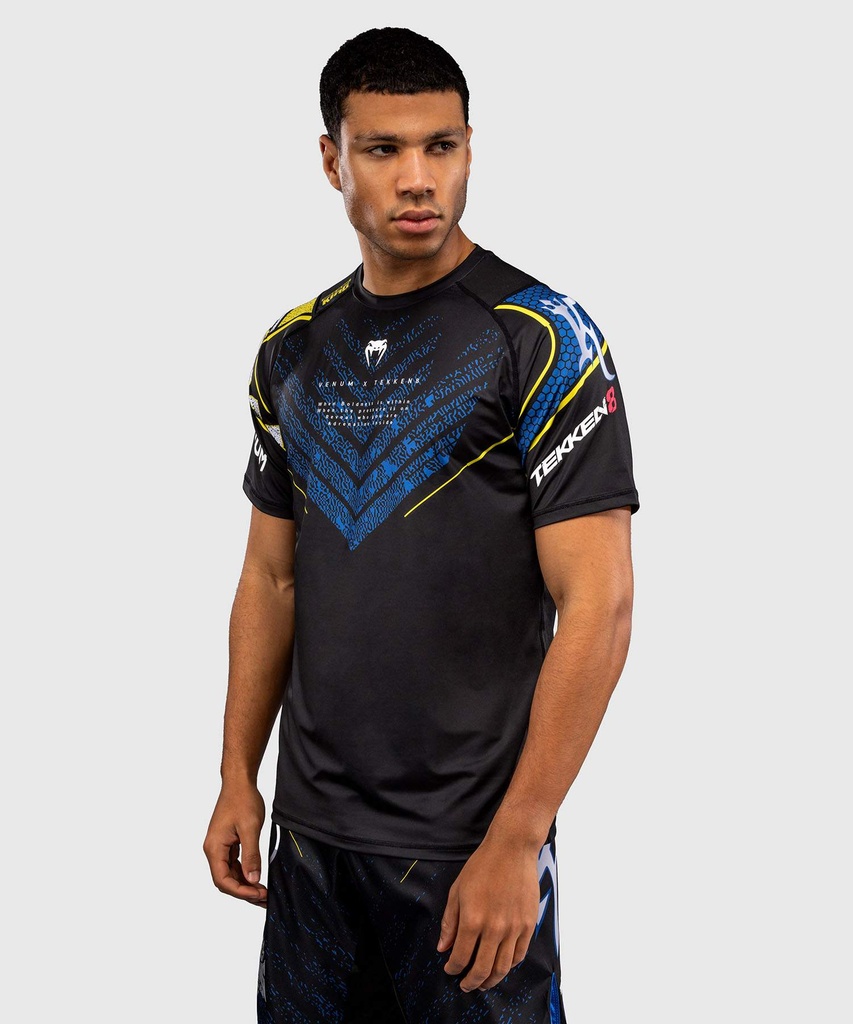 Venum T-Shirt Dry Tech Tekken 8 King, Schwarz-Gelb 4