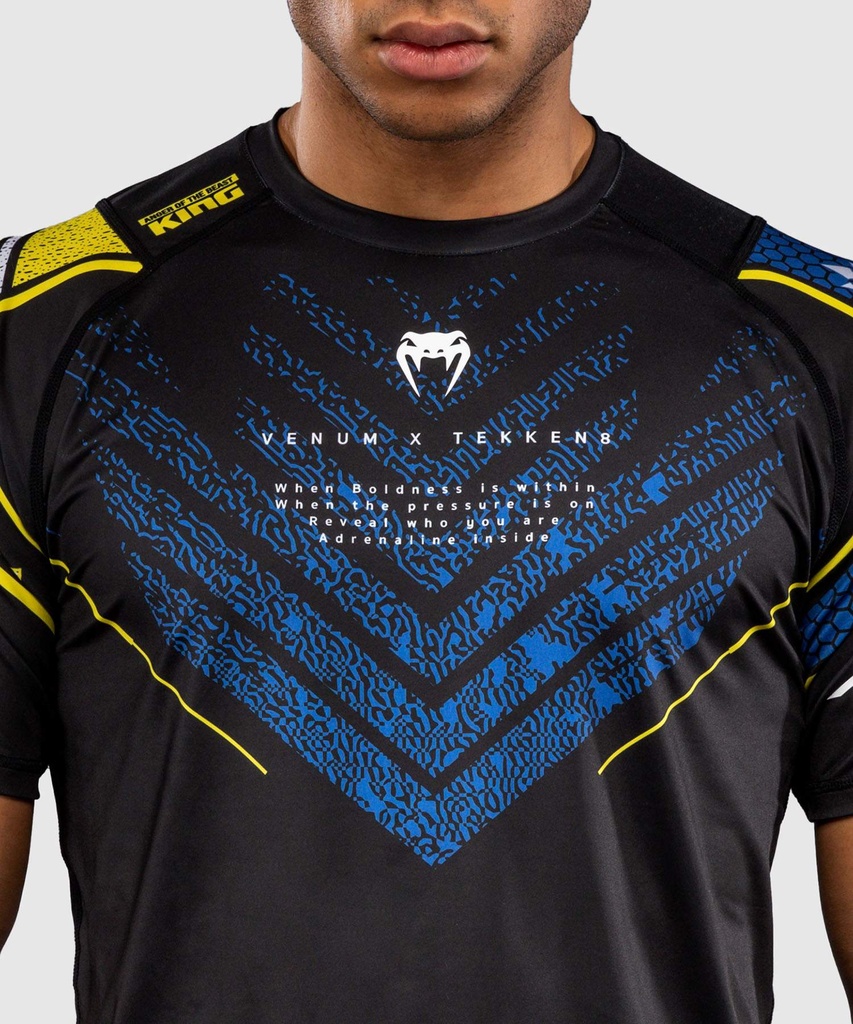 Venum T-Shirt Dry Tech Tekken 8 King, Schwarz-Gelb 5