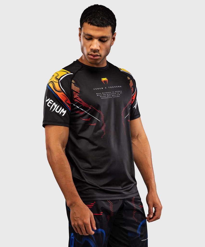 Venum T-Shirt Dry Tech Tekken 8 Yoshimitsu, Schwarz-Orange 3